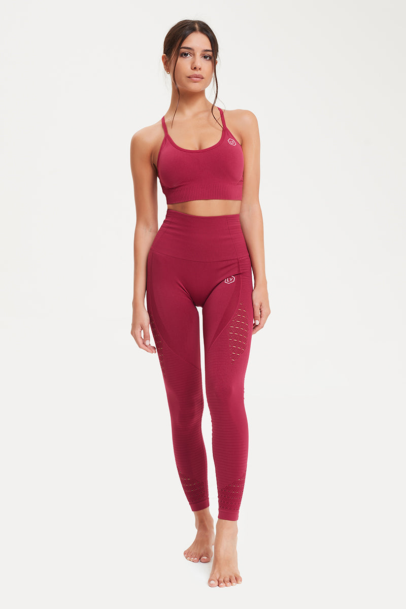 Bali Leggings - Wine Red