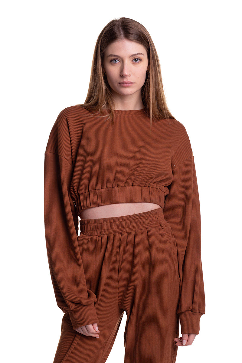 Sweater & Jogger - Caramel