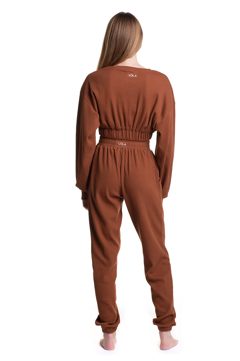 Sweater & Jogger - Caramel